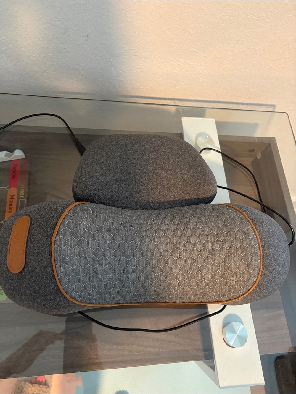 Gray Neck & Shoulder Massager Pillow